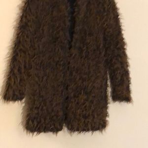 Betsy Johnson faux fur coat